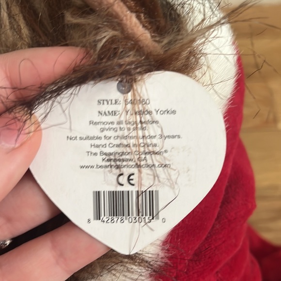 Holiday “Yuletide Yorkie” Plush - Picture 11 of 11